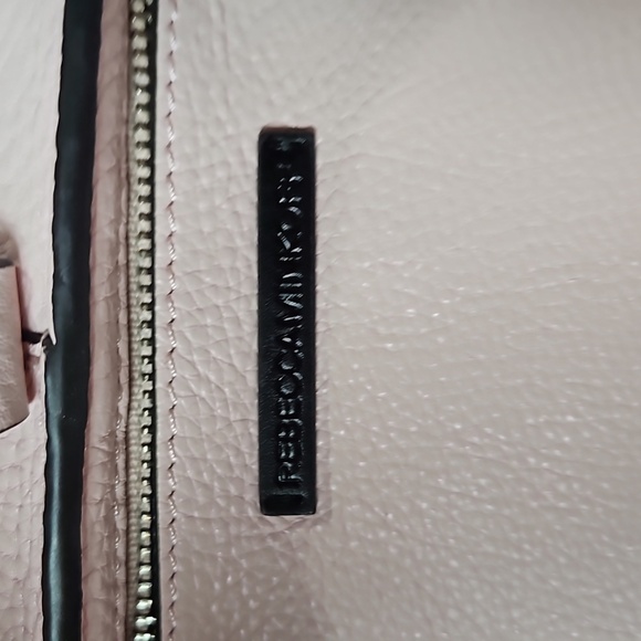 REBECCA MINKOFF PINK PEBBLED LEATHER CROSSBODY BAG -PURSE - Picture 7 of 9